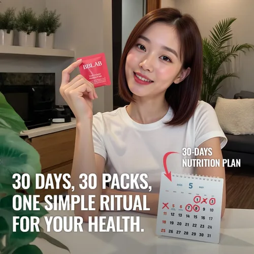 Vista 5 de BB LAB 30 Days Miracle Beauty - Paquete todo en uno, colágeno bajo molecular, elastina, glutatión, ceramida, ácido hialurónico, multivitaminas