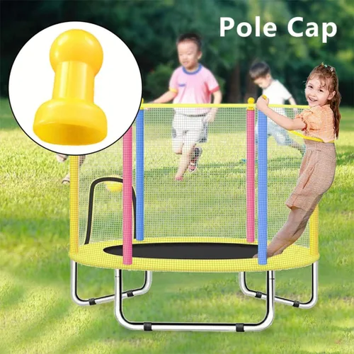 Vista 4 de Tapa de poste de recinto, tapas de poste de trampolín para niños, gancho de red, cubierta de poste de trampolín en forma de G para anillos de metal