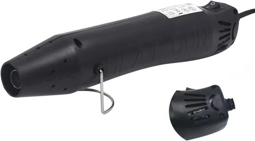 Vista 10 de mofa Pistola de calor de resina, cable de 6.6 pies, pistola de aire caliente de 300 W para manualidades, secadora de pintura acrílica, boquilla
