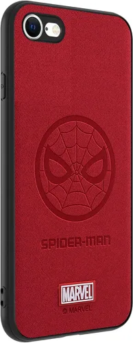 Vista 7 de IRON SPIDER Funda para iPhone SE 2020 y iPhone SE 2022, con personaje de superhéroe compatible con iPhone 8, funda de piel color rojo