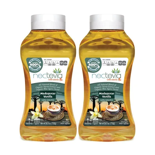 Vista 9 de Nectevia New England Maple - Néctar de agave con infusión de stevia, paquete de 2