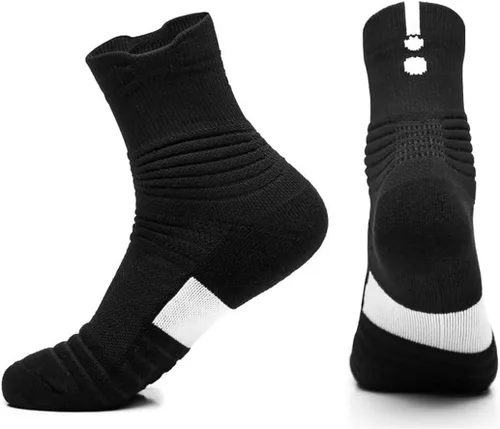 Vista 7 de Yoknatt Elite - Calcetines de baloncesto gruesos para ciclismo, calcetines deportivos para hombres, mujeres y niños