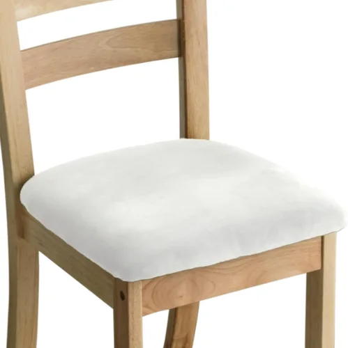 Vista 14 de Juego de 6 fundas de terciopelo para sillas de comedor, fundas elásticas para asiento de silla de comedor, fundas extraíbles y lavables, protectores