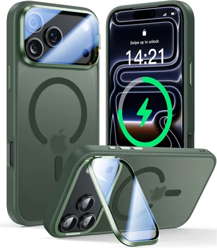 Vista 91 de VOFATA [Protección Completa Mejorada de la Cámara] para Funda iPhone Air con Cubierta de Cámara con Soporte [Compatible con MagSafe][Protección