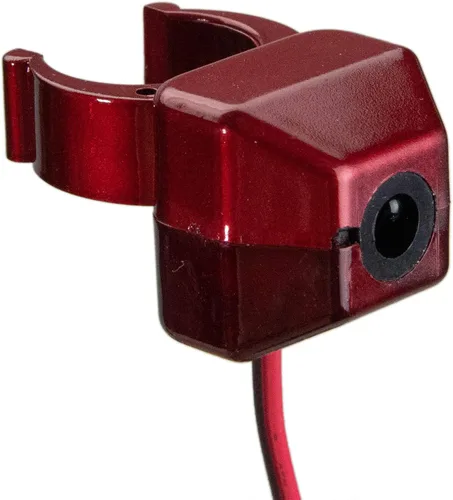 Vista 4 de Decoraciones navideñas de campanas rojas iluminadas musicales, 6.5 pulgadas, color rojo, juego de 3