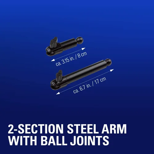 Vista 2 de Elgato Flex Arm S, brazo articulado premium de 2 secciones para un fácil montaje y ajuste de luces, cámaras y micrófonos, para transmisión