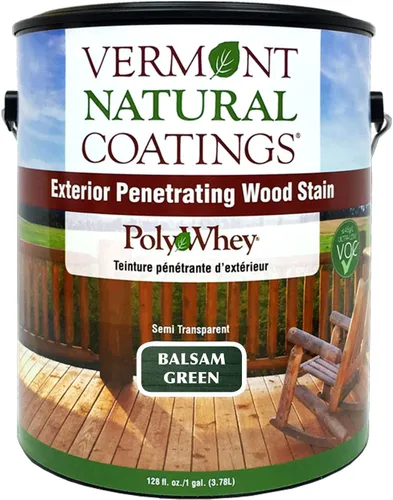 Vista 15 de Vermont Natural Coatings PolyWhey - Tinte penetrante exterior - Cedro dorado - Galón