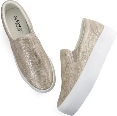 Vista 4 de JABASIC Mocasines de plataforma sin cordones para mujer, mocasines cómodos y casuales
