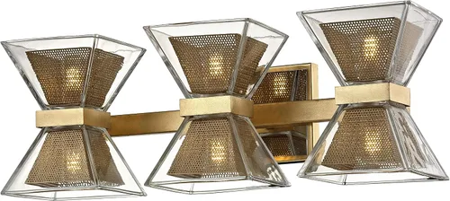 Vista 2 de Troy Lighting B5803 - Bañera LED, 6 luces, hoja dorada