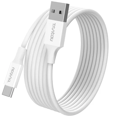 Vista 21 de Cable de carga rápida de nailon trenzado USB A a USB C de 3 pies, compatible con iPhone 17/17 Pro/16e/16 Plus/15 Pro/15, Samsung Galaxy