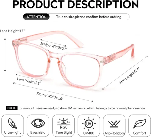 Vista 6 de SKYOAK Premium Progressive Multifocus Reading Glasses Men, Stylish Computer Readers Multifocal Eyeglasses
