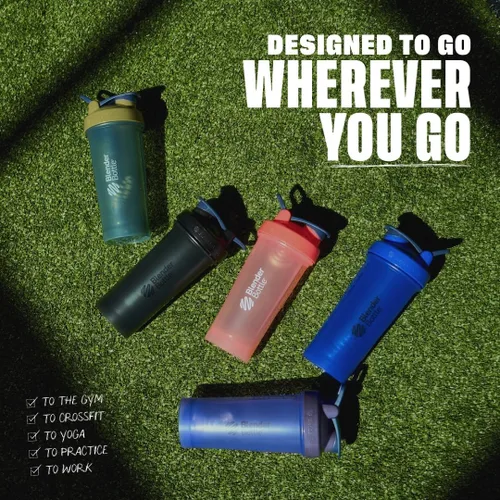 Vista 5 de BlenderBottle Classic V2 - Botella mezcladora perfecta para batidos de proteínas y preentrenamiento