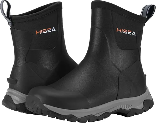 Vista 6 de HISEA Excursion Pro - Botas de goma para mujer, impermeables, aisladas, antideslizantes, para exteriores