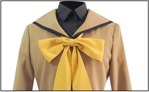 Vista 4 de Weixu Vestido de uniforme para mujer, disfraz de cosplay, falda JK para fiesta de Halloween
