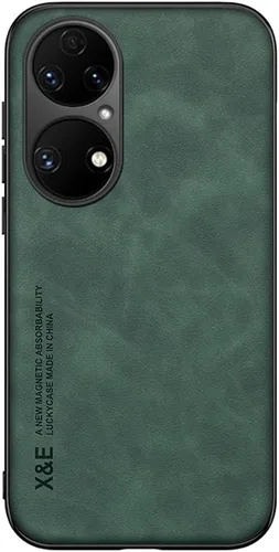Vista 6 de Kepuch Silklike Caso Para Huawei P50 Pro - Cubierta De Parachoques Placa De Metal Incorporada Para Huawei P50 Pro - Negro