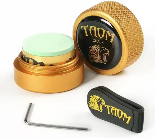 Vista 45 de TAOM - Soporte para tiza de billar, herramienta práctica redonda, accesorios de billar, mini estuche magnético para punta de tiza, contenedor