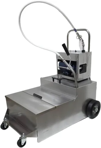 Vista 6 de MirOil MOD1050 - Máquina de filtro de aceite eléctrico de 105 libras y carrito de desecho, carrito de filtro de grasa eléctrico de alto rendimiento
