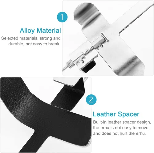 Vista 8 de Mikinona Soporte de cintura portátil Erhu Soporte conveniente para instrumentos Erhu Diseño ligero y duradero para actuaciones musicales y sesiones
