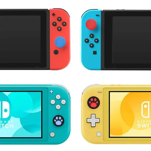 Vista 6 de LONANDY 2 Pack Joycon Joysticks, Joycon Repair Kit Joystick Replacement Parts for Nintendo Switch, Switch Lite & Switch OLED, Include Thumb Grips