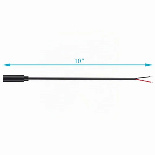 Vista 4 de Fancasee Paquete de 2 cables hembra de 0.138 in de 1/8 pulgadas a altavoz, cable desnudo, coleta TS mono de 0.138 in, conector de enchufe de 0.138