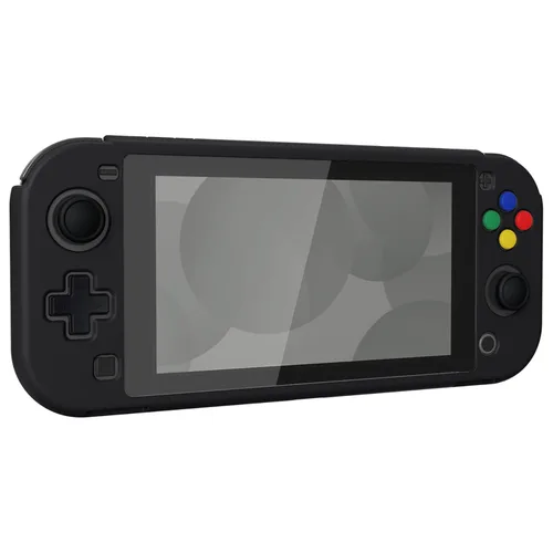 Vista 7 de eXtremeRate PlayVital Black Protective Grip Case for Nintendo Switch Lite, Hard Cover Protector for Nintendo Switch Lite - Screen Protector & Thumb