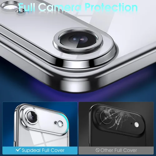 Vista 387 de Supdeal Funda cristalina transparente para iPhone 11, [No se amarillea] [Protección de la cámara] [Probado contra caídas de grado militar] Funda