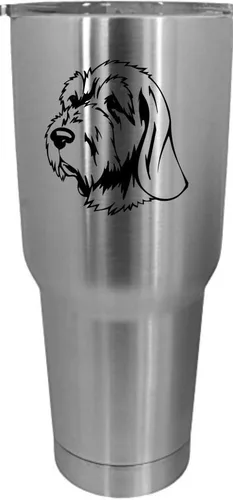 Vista 440 de Cairn Terrier - Vaso grabado con temática de perro, 30 onzas