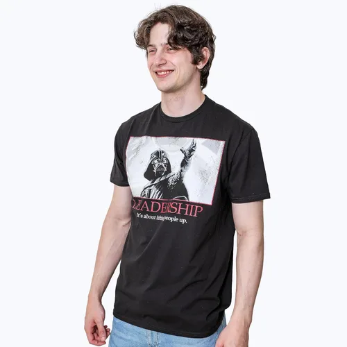 Vista 3 de STAR WARS Darth Vader Leadership - Camiseta con póster motivacional para hombre