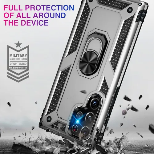 Vista 2 de Funda para Samsung Galaxy S22 Ultra de Grado Militar Resistente a Prueba de Golpes Galaxy S22 Ultra 5G Carcasa de Servicio Pesado Cubierta