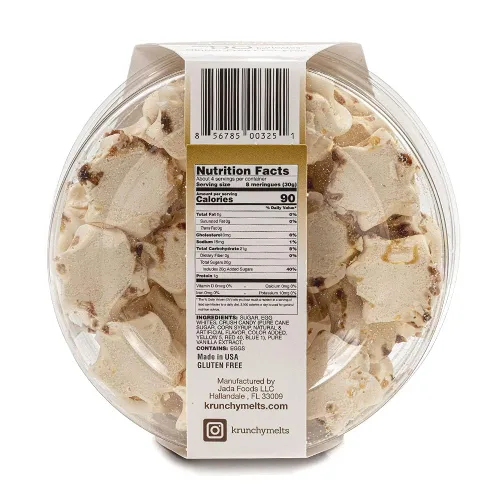 Vista 2 de Krunchy Melts Galletas originales de merengue Sabor S'mores Solo 90 calorías por porción Sin grasa, sin gluten, sin lácteos (4 onzas)