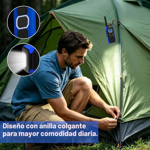 Vista 6 de T5 Business FRS Walkie Talkies de largo alcance con auriculares, paquete
