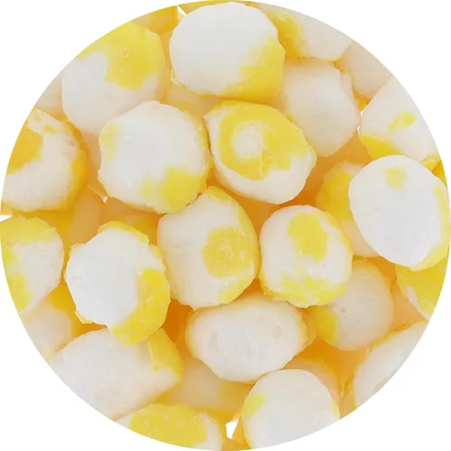 Vista 4 de Arctic Farms Caramelos liofilizados de caramelo agrio en bolsa y en caja (Gigantes de limón) (3 onzas)