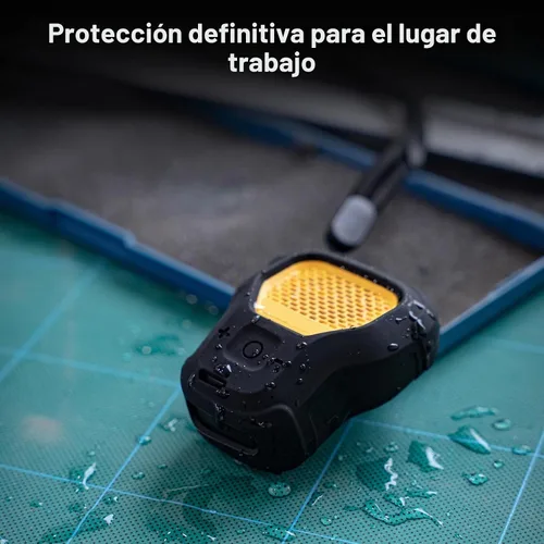 Vista 4 de CYBERGUYS Funda de Silicona para Altavoz Bluetooth Portátil DEWALT, Cubierta Protectora Duradera a Prueba de Golpes Antideslizante para Mini Altavoz