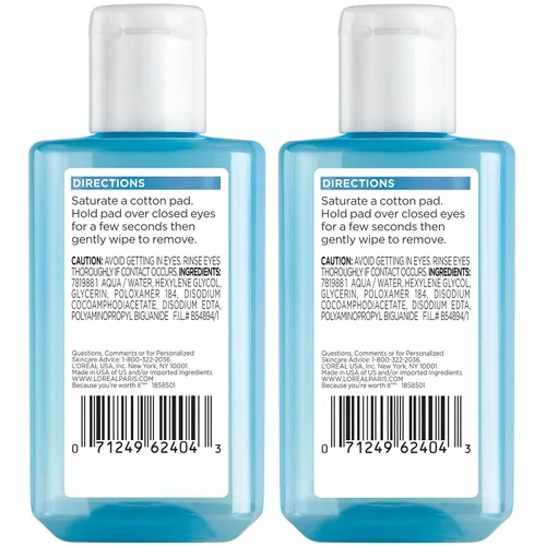Vista 2 de L'Oreal Paris Clean Artiste - Removedor de maquillaje de ojos sin aceite, 2