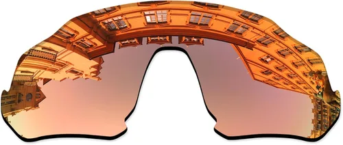 Vista 7 de Lenses Replacement for Oakley Flight Jacket OO9401 Sunglass - Confirm Fit Scratch Resistant Abrigo de espejo negro polarizado
