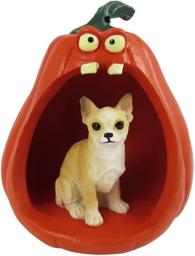 Vista 109 de Conversation Concepts Figura de Corgi galés de Halloween y calabaza Welsh Corgi Pembroke