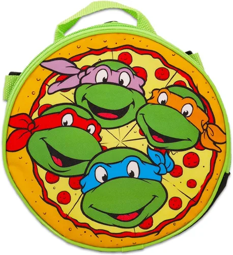 Vista 3 de Teenage Mutant Ninja Turtles Mochila y lonchera para niños, paquete con mochila TMNT de 16 pulgadas para la escuela, bolsa de almuerzo, calcomanías