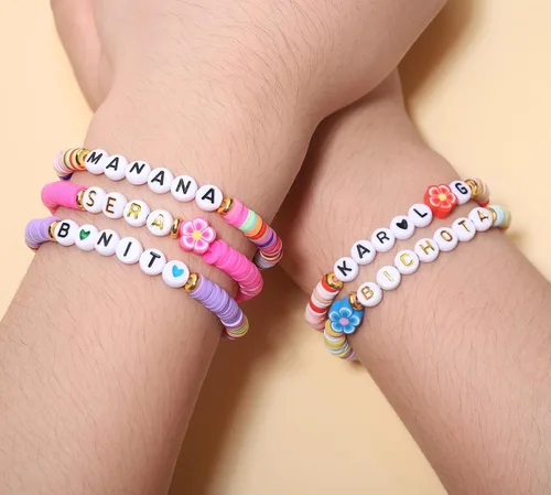 Vista 3 de 5 pulseras Karol G, Manana Sera Bonito Bichota Karol G, joyería para mujeres, adolescentes, niñas, accesorios de álbum inspirados en Karol, trajes