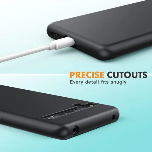 Vista 3 de Dioxide Compatible con TCL 10Pro Funda de silicona TPU suave, a prueba de golpes, antideslizante, funda protectora para cámara, funda delgada