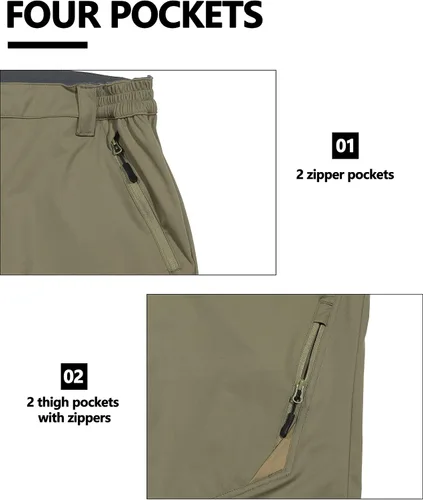 Vista 6 de Little Donkey Andy Womens Hiking Golf Outdoor Athletic Softshell Pants Quick Dry Lightweight