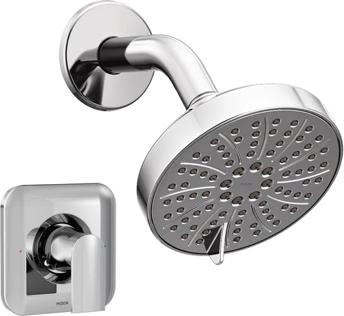 Vista 6 de Moen Genta LX T2472EPBZG - Moldura de ducha moderna con cabezal de ducha y mango de palanca, requiere válvula Posi-Temp Bronce dorado
