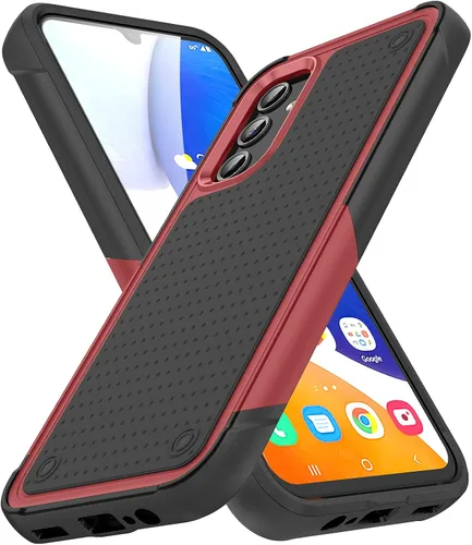 Vista 10 de Funda diseñada para Samsung Galaxy A14 5G, regalo 2 en 1, protección contra caídas de grado militar, resistente a prueba de golpes, para Galaxy A14