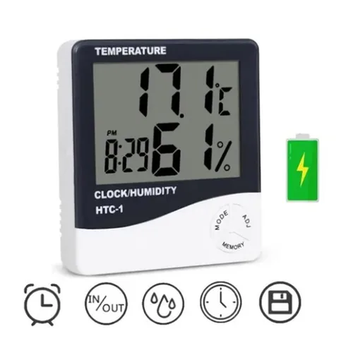 Vista 6 de Mini pequeño termómetro higrómetro digital para interiores, medidor de humedad preciso sensor de temperatura para el hogar, dormitorio, habitación