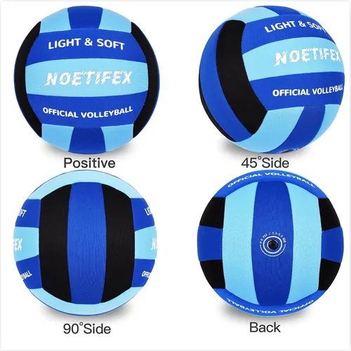Vista 2 de Pelota de voleibol suave, tela súper suave, para práctica en interiores, segura y silenciosa, para niños, jóvenes, principiantes, juegos de práctica