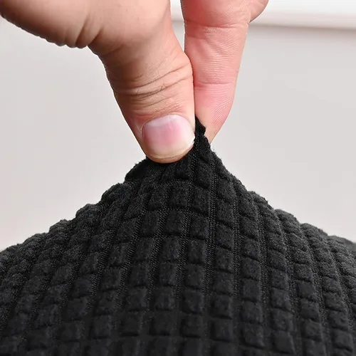 Vista 3 de Fundas elásticas para sofá reclinable de 1 asiento, funda elástica antideslizante para sillón de sofá, funda de elastano para sofá reclinable, Blanco