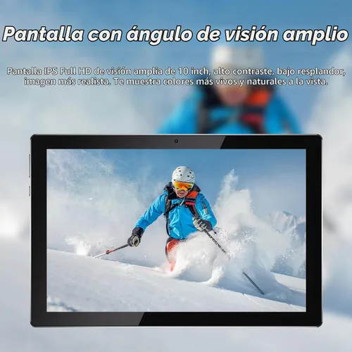 Vista 7 de Tablet Android 15 de 10 pulgadas, tabletas 2 en 1 con estuche de teclado ratón lápiz, 12 GB RAM 64 GB ROM 1 TB expandible, tablet PC con procesador