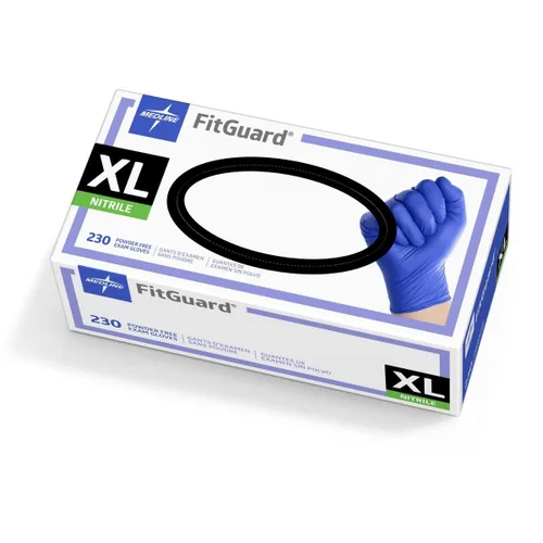 Vista 2 de Medline X-Large Guante de protección azul oscuro