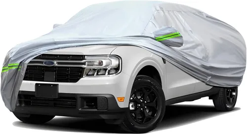 Vista 36 de TUCAREST - Funda de auto completa de 6 capas de alta calidad, diseño de cremallera de carcasa dura, impermeable, resistente a la intemperie