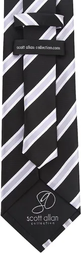 Vista 83 de Scott Allan - Corbatas de rayas para hombre - Corbata tejida para hombre
