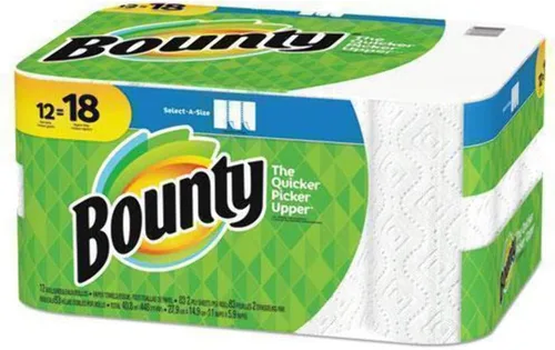Vista 27 de Bounty Select-a-Size - Toallas de papel, color blanco, 12 rollos (paquete de 1)